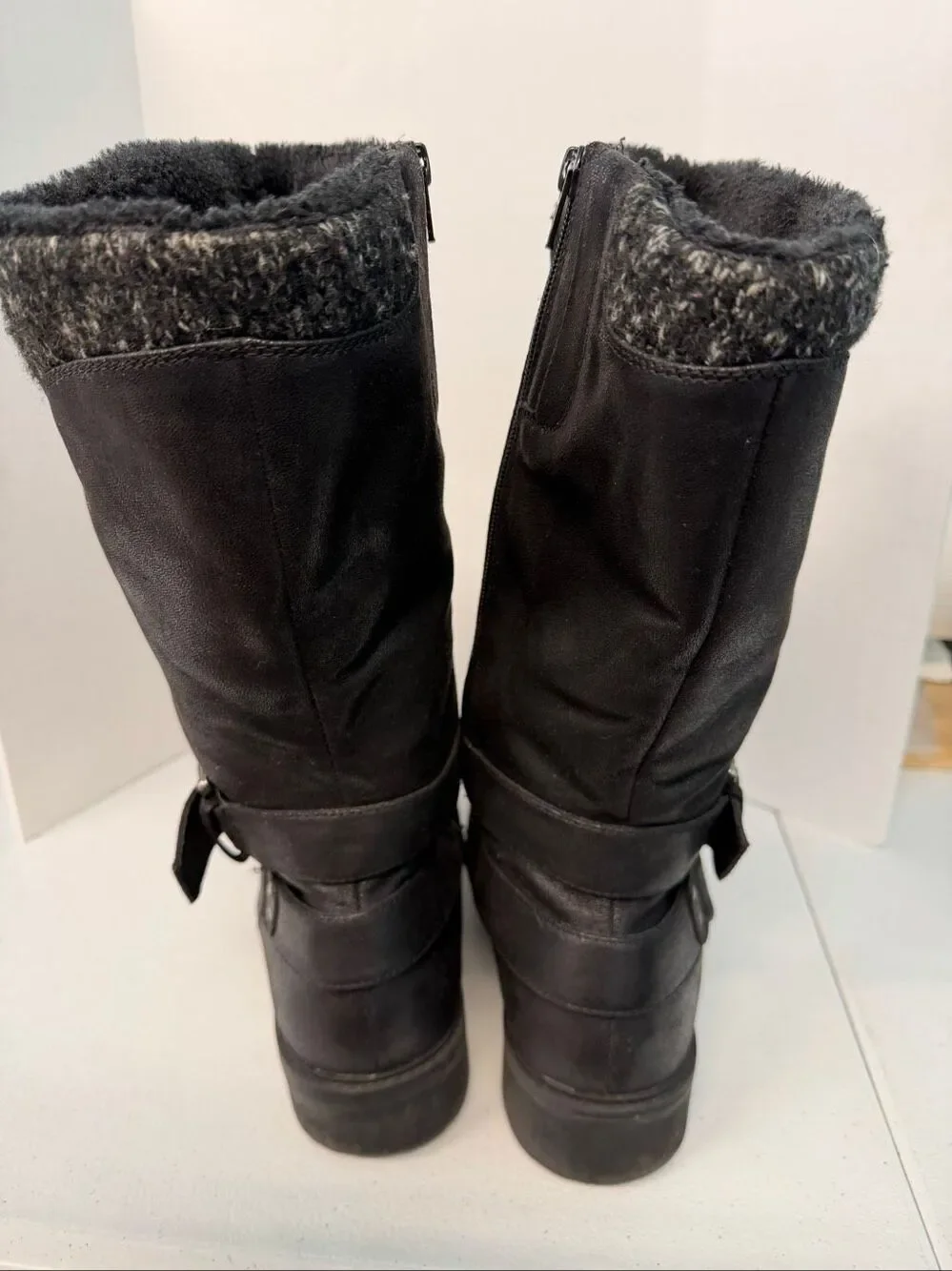 Baretraps Carisse Black Buckle Boots Women’s Size 11
